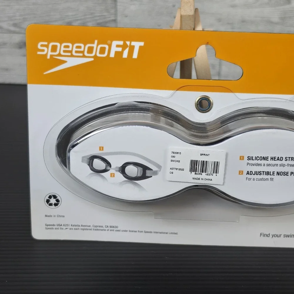 Speedo Sprint Fitness Goggles Classic‎ Foam Seals NEW FACTORY SEALED